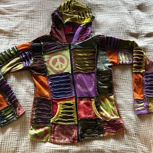 All That Jazz Multicolor Patchwork Hoodie